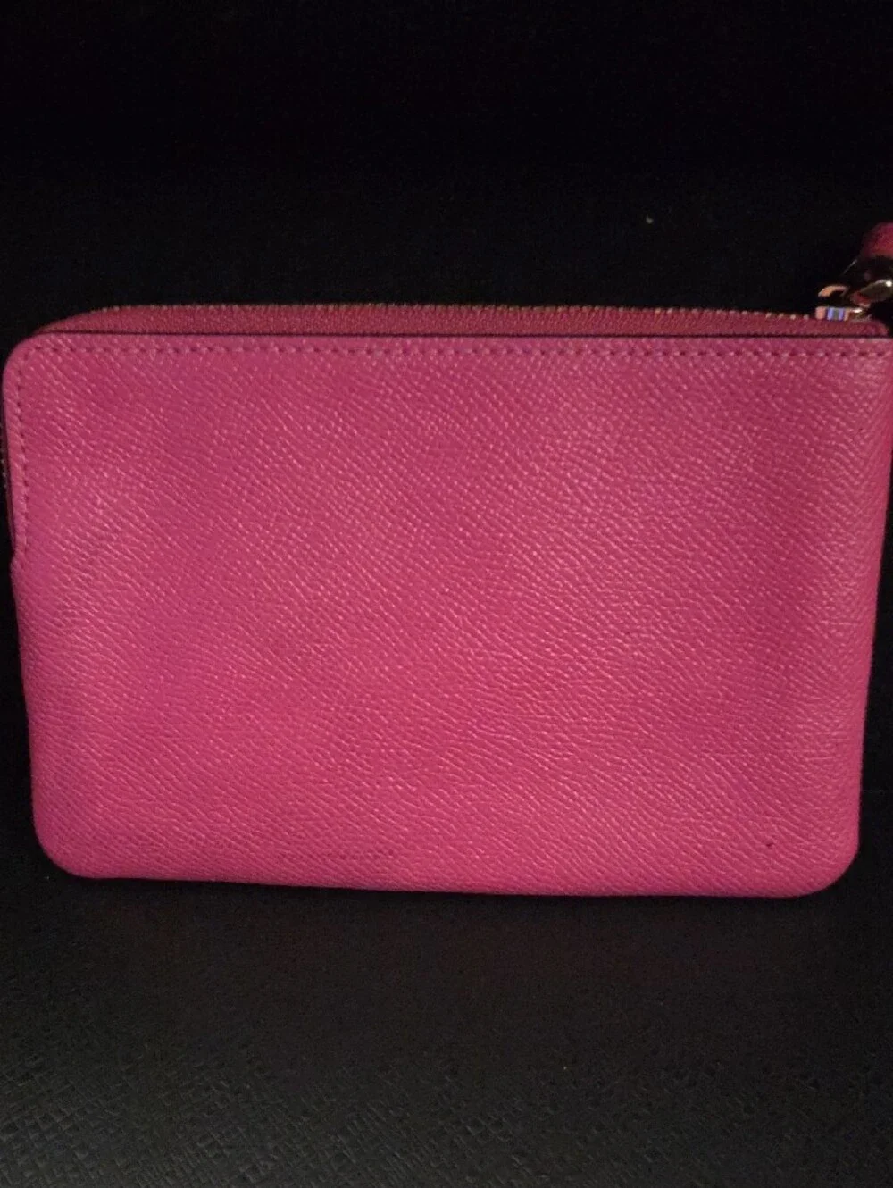Coach Hot Pink Leather Wristlet